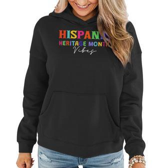 National Hispanic Heritage Month Vibes Hispanic Heritage Women Hoodie Graphic Print Hooded Sweatshirt - Thegiftio UK