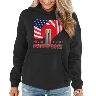 Never Forget Patriot Day 911 Graphic Design Printed Casual Daily Basic Women Hoodie - Thegiftio UK