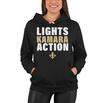 New Orleans Lights Kamara Action Funny Football Women Hoodie - Monsterry