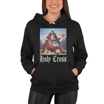 Not Today Satan Jesus Crossover Basketball Holy Cross Tshirt Women Hoodie - Monsterry