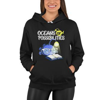 Oceans Of Possibilities Summer Reading 2022 Anglerfish Kids Women Hoodie - Monsterry UK