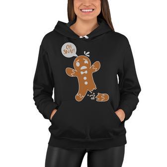 Oh Snap Funny Gingerbread Christmas Women Hoodie - Monsterry UK