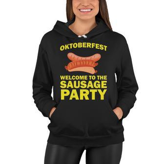 Oktoberfest Welcome To The Sausage Party Women Hoodie - Monsterry