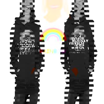 On Wednesday We Wear Rainbow Women Hoodie - Thegiftio