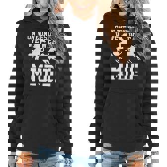 On Wednesdays We Wear Mud Horse Women Hoodie - Thegiftio