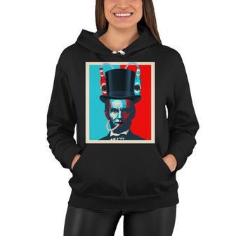 Party With Abe - Abraham Lincoln Drinking Beer Women Hoodie - Monsterry CA