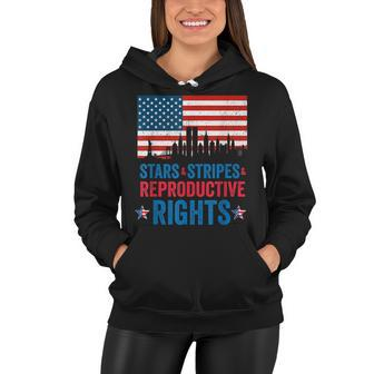 Patriotic 4Th Of July Stars Stripes Reproductive Right V4 Women Hoodie - Seseable