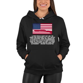 Patriotic Quote George Washington Tshirt Women Hoodie - Monsterry UK