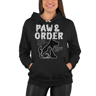 Paw And Order Special Feline Unit Pets Training Dog And Cat Women Hoodie - Seseable