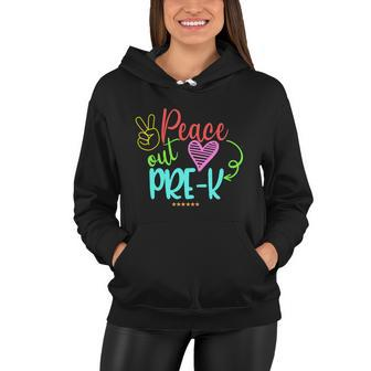 Peace Out Prek Graphic Plus Size Shirt For Teacher Female Male Kids Women Hoodie - Monsterry CA