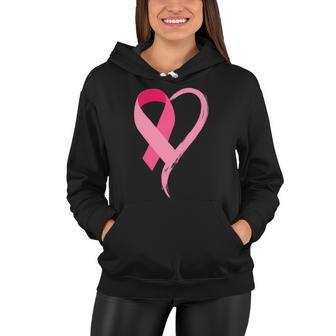 Pink Ribbon Of Love Breast Cancer Awareness Tshirt Women Hoodie - Monsterry