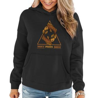 Pisces February March Birthday Gift Graphic Design Printed Casual Daily Basic Women Hoodie - Thegiftio UK