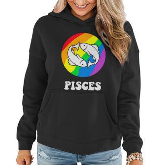 Pisces Lgbt Gay Pride Month Lgbtq Zodiac Gift Graphic Design Printed Casual Daily Basic Women Hoodie - Thegiftio UK