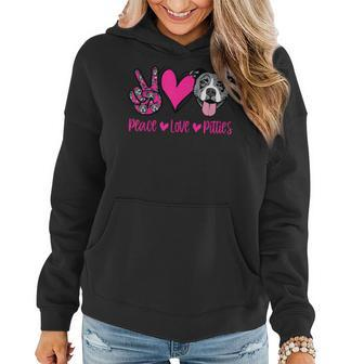 Pit Bull Lives Matter Pittie Puppy Dog Mom Ladies Pitbull V2 Women Hoodie Graphic Print Hooded Sweatshirt - Thegiftio UK