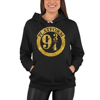 Platform 9 34 Golden Logo Women Hoodie - Monsterry CA