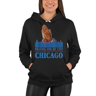 Pray For Chicago Chicago Shooting Support Chicago Women Hoodie - Seseable