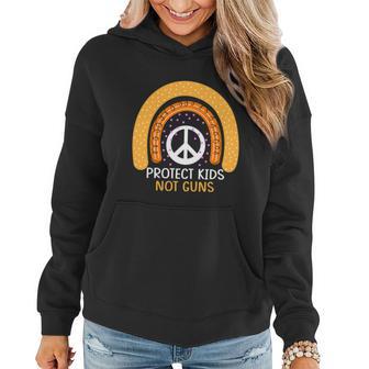 Protect Kids Not Guns Rainbow Anti Gun Gun Control Awareness Women Hoodie - Thegiftio