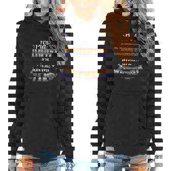 Proud Daughter Awesome Lesbian Mothers Family Rainbow Pride Gift Graphic Design Printed Casual Daily Basic Women Hoodie - Thegiftio