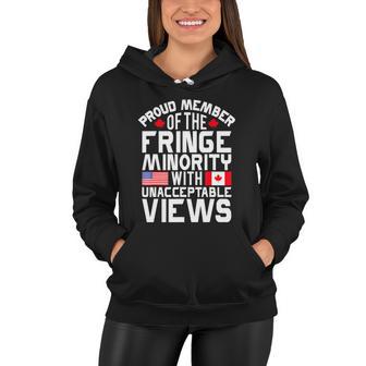 Proud Fringe Minority Member With Unacceptable Views Women Hoodie - Monsterry DE