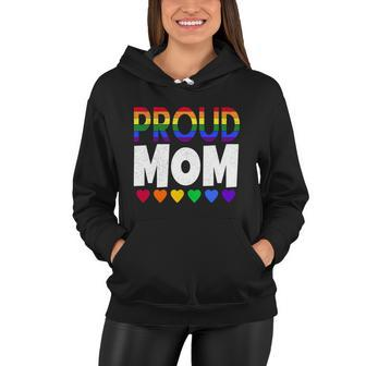 Proud Lgbtq Mom Funny Gift For Pride Month March Gift Women Hoodie - Monsterry DE