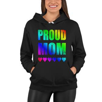 Proud Mom Gay Lesbian Lgbtq Pride Rainbow Mothers Day Gift V2 Women Hoodie - Monsterry UK