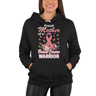Proud Mother Of A Breast Cancer Warrior Women Hoodie - Thegiftio UK