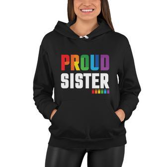 Proud Sister Gay Pride Month Lbgt Women Hoodie - Monsterry UK