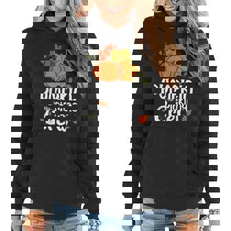 Pumpkin Picking Crew For Halloween Family Matching Women Hoodie Graphic Print Hooded Sweatshirt - Thegiftio UK