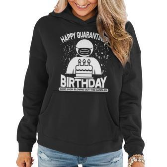 Quarantined Birthday Good Luck Blowing Out The Candles Graphic Design Printed Casual Daily Basic Women Hoodie - Thegiftio UK