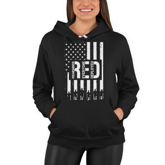 RED Remember Everyone Deployed Red Friday Flag Women Hoodie - Monsterry AU