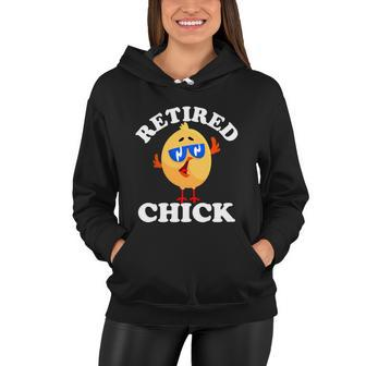Retired Chick Nurse Chicken Retirement 2021 Colleague Funny Gift Women Hoodie - Monsterry AU