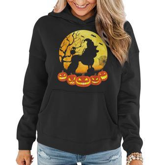 Retro Dog Lovers Funny Poodle Halloween Costume Women Hoodie Graphic Print Hooded Sweatshirt - Thegiftio UK