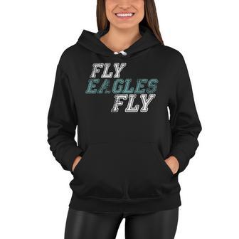 Retro Fly Eagles Fly Women Hoodie - Monsterry CA