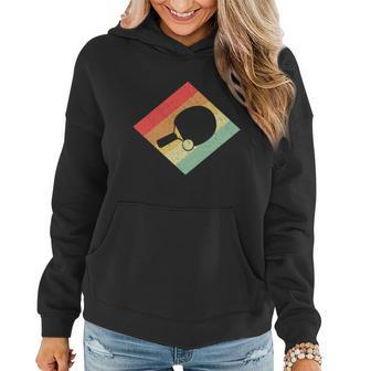 Retro Vintage 80S Table Tennis Gift For Table Tennis Players Meaningful Gift Women Hoodie - Thegiftio UK