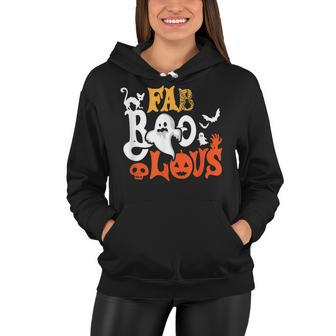Retro Vintage Boo Fabboolous Halloween Party Costume Women Hoodie - Seseable