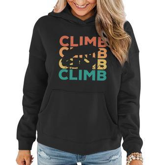 Retro Vintage Climbing Gift For Climbers Gift Graphic Design Printed Casual Daily Basic Women Hoodie - Thegiftio UK