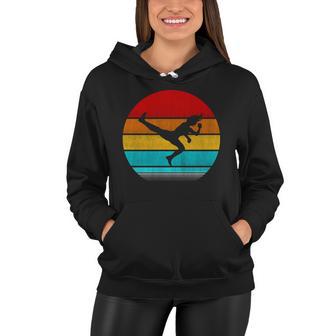 Retro Vintage Karate Women Hoodie - Monsterry