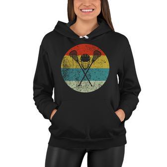 Retro Vintage Lacrosse V3 Women Hoodie - Monsterry CA