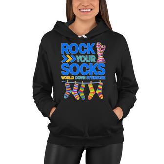 Rock Your Socks World Down Syndrome Awareness Day Tshirt Women Hoodie - Monsterry UK