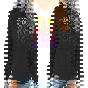 Run Like You Just Lit The Black Flame Candle Gift Graphic Design Printed Casual Daily Basic Women Hoodie - Thegiftio
