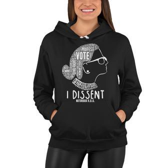 Ruth Bader Ginsburg I Dissent Notorious Rbg Tribute Quotes Tshirt Women Hoodie - Monsterry DE