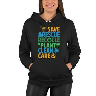 Save Bees Rescue Animals Recycle Plastict Earth Day Men Kid Tshirt Women Hoodie - Monsterry AU