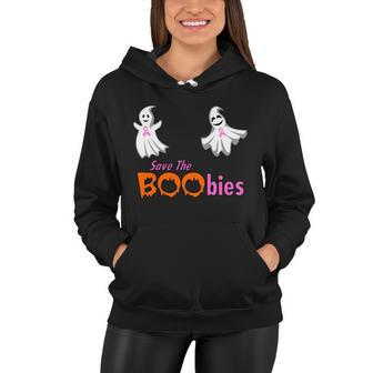 Save The Boobies Halloween Ghost Women Hoodie - Thegiftio UK