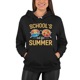 Schools Out For Summer Funny Happy Last Day Of School Gift Women Hoodie - Monsterry UK