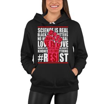 Science Is Real Resist Quote Tshirt Women Hoodie - Monsterry UK