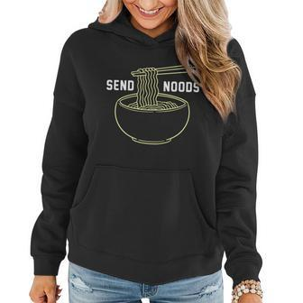 Send Noodles Funny Bowl Of Noodles T-Shirt Graphic Design Printed Casual Daily Basic Women Hoodie - Thegiftio UK