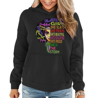 September Birthday For Women - Black Birthday Girl Women Hoodie Graphic Print Hooded Sweatshirt - Thegiftio UK