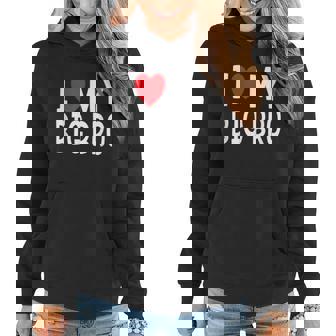 Sibling Quote I Love My Big Bro Heart Brother Women Hoodie - Thegiftio