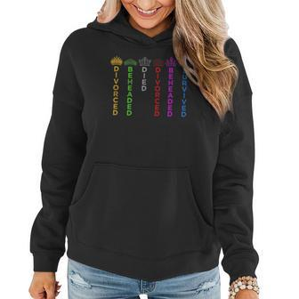 Six Queens Crowns - Six The Musical Colors Women Hoodie Graphic Print Hooded Sweatshirt - Thegiftio UK