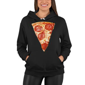 Slice Of Pepperoni Pizza Women Hoodie - Monsterry